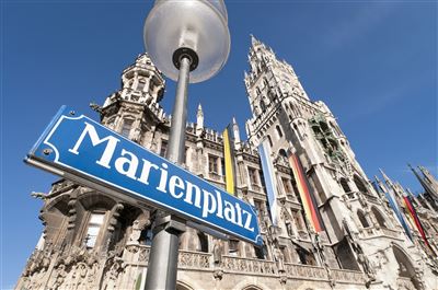 Marienplatz Straßenschild