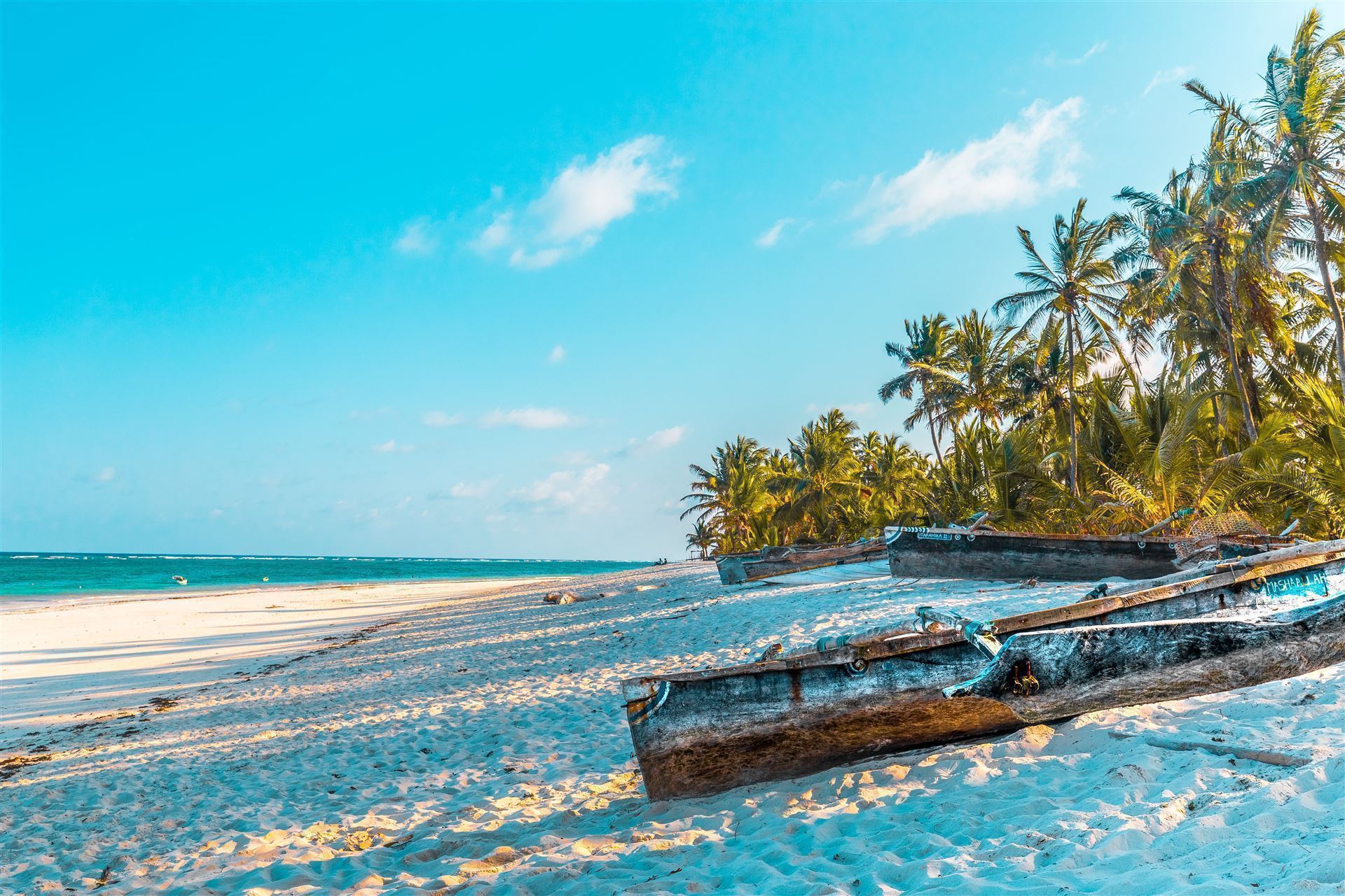 Boote am Strand