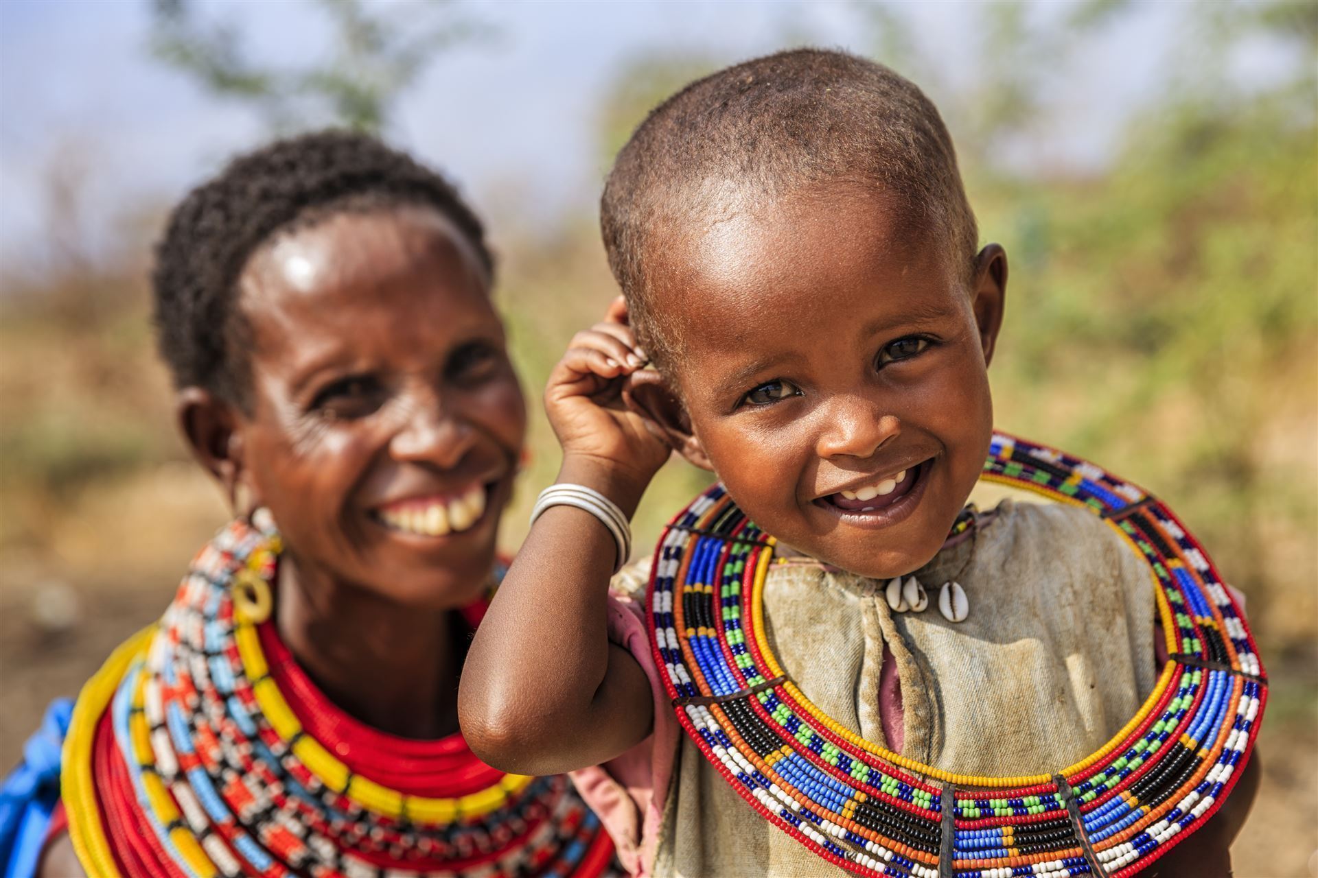 Samburu Mutter mit Kind