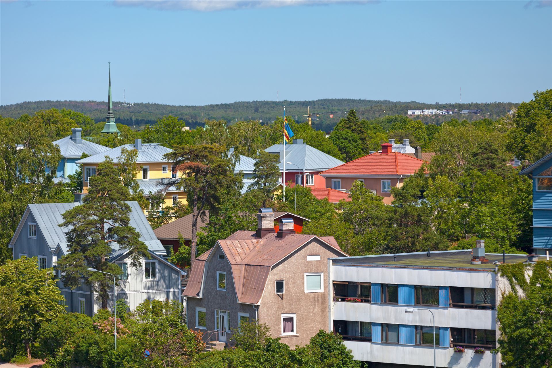 Luftaufnahme von Mariehamn