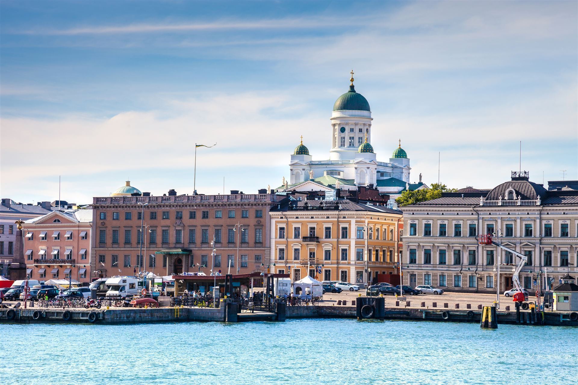 Blick auf das Stadtzentrum von Helsinki