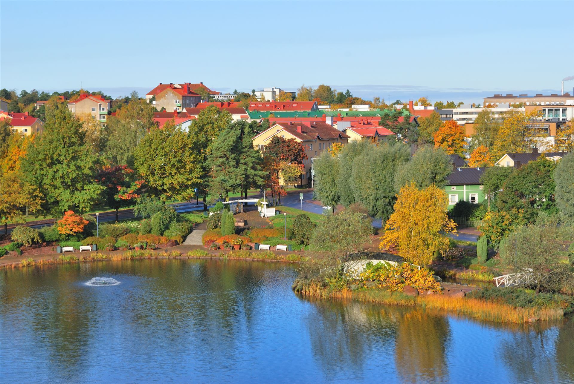 Blick auf Kotka, Finnland