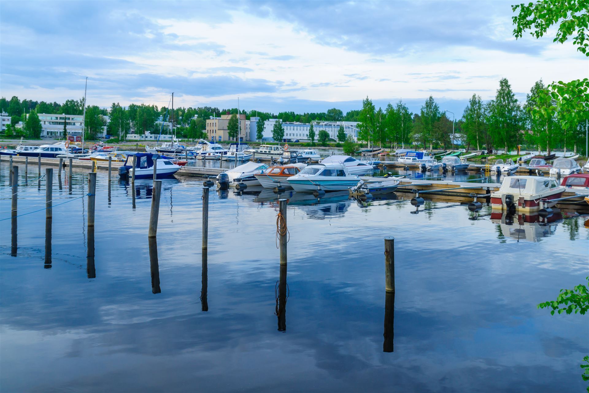 Hafen in Kuopio, Finnland