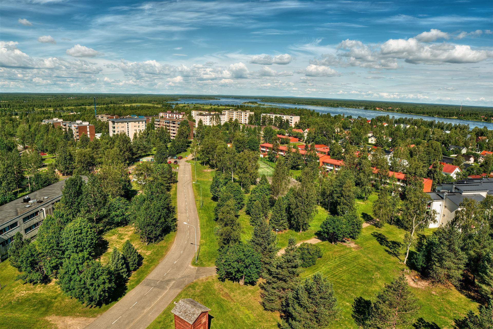 Blick auf Tornio, Finnland