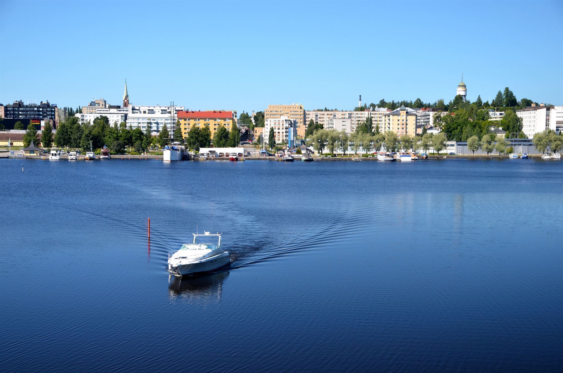 Blick auf die Stadt Mikkeli, Finnland