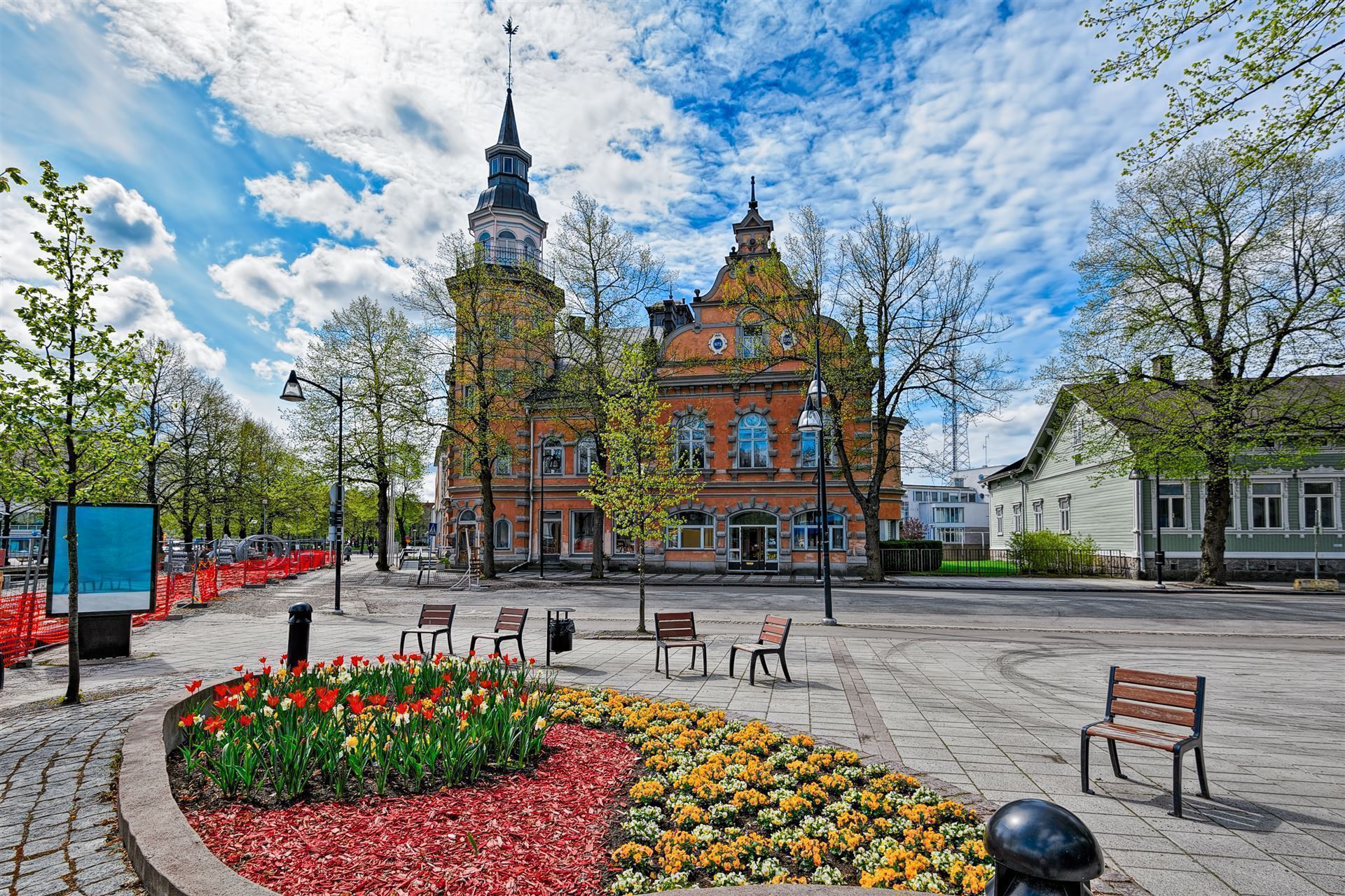 Stadtzentrum von Rauma, Finnland