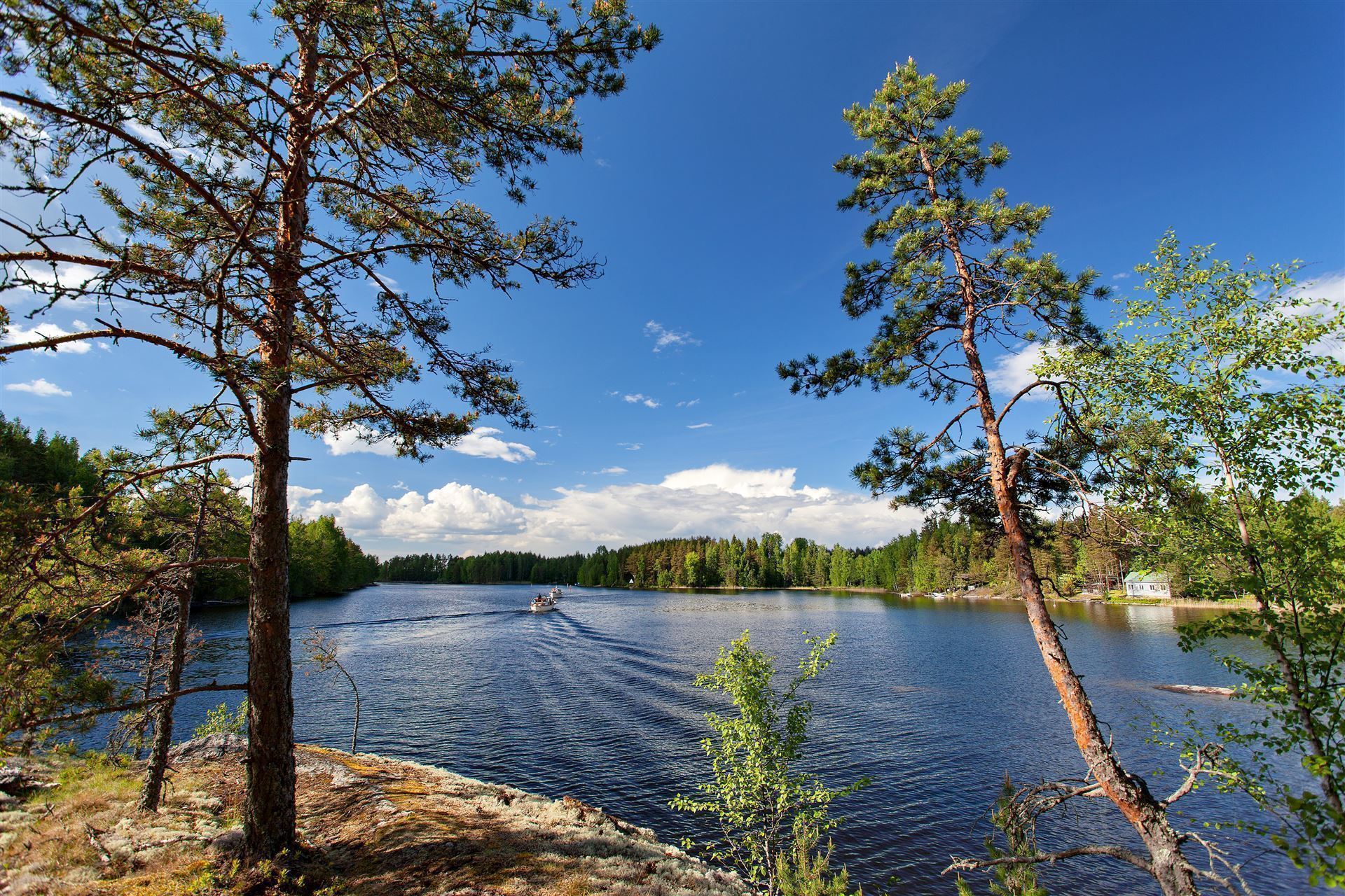 Boot auf dem Saimaa- See