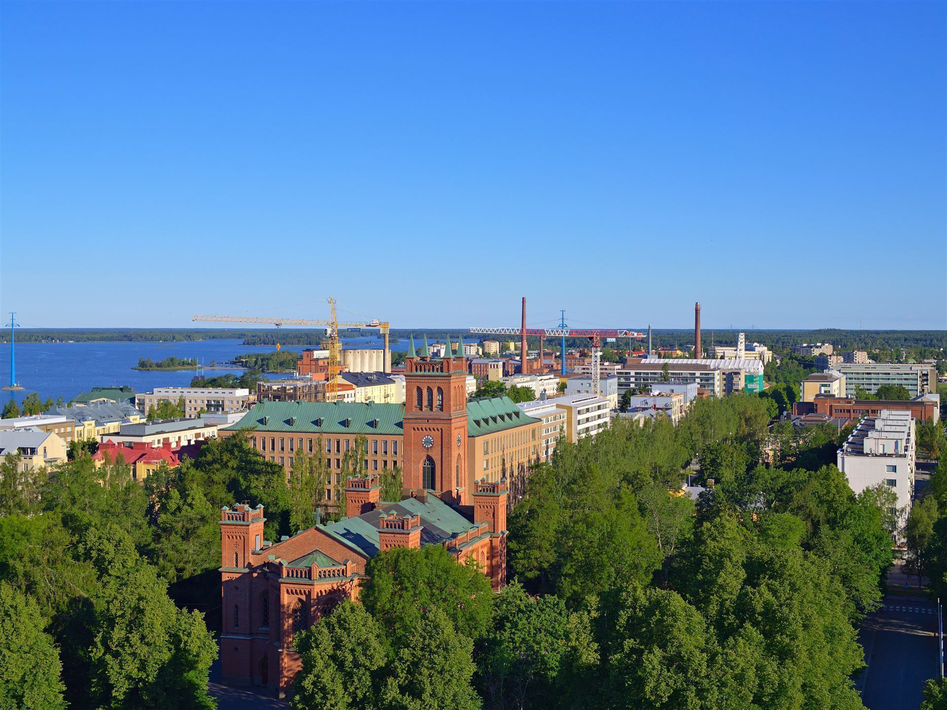 Blick auf Vaasa, Finnland