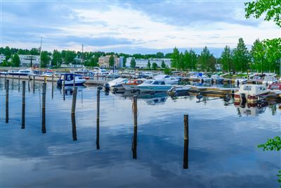 Hafen in Kuopio, Finnland