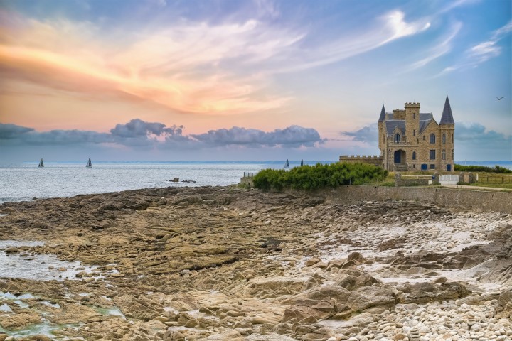 Das Schloss Turpault auf der Halbinsel Quiberon