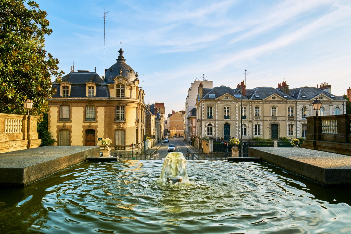 Eingang des Thabor-Parks, Stadt Rennes, Bretagne, Frankreich