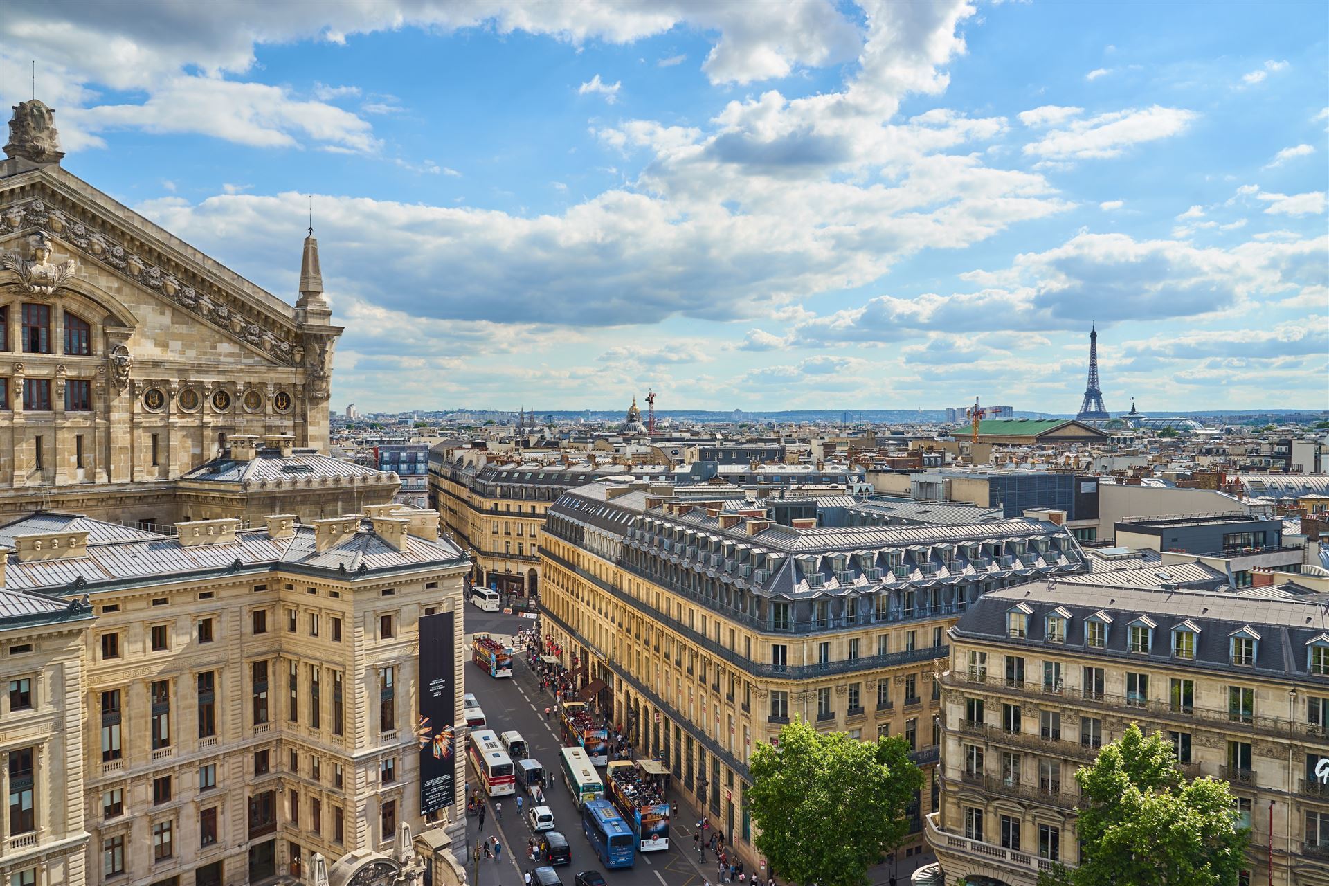 Galeries Lafayette von oben