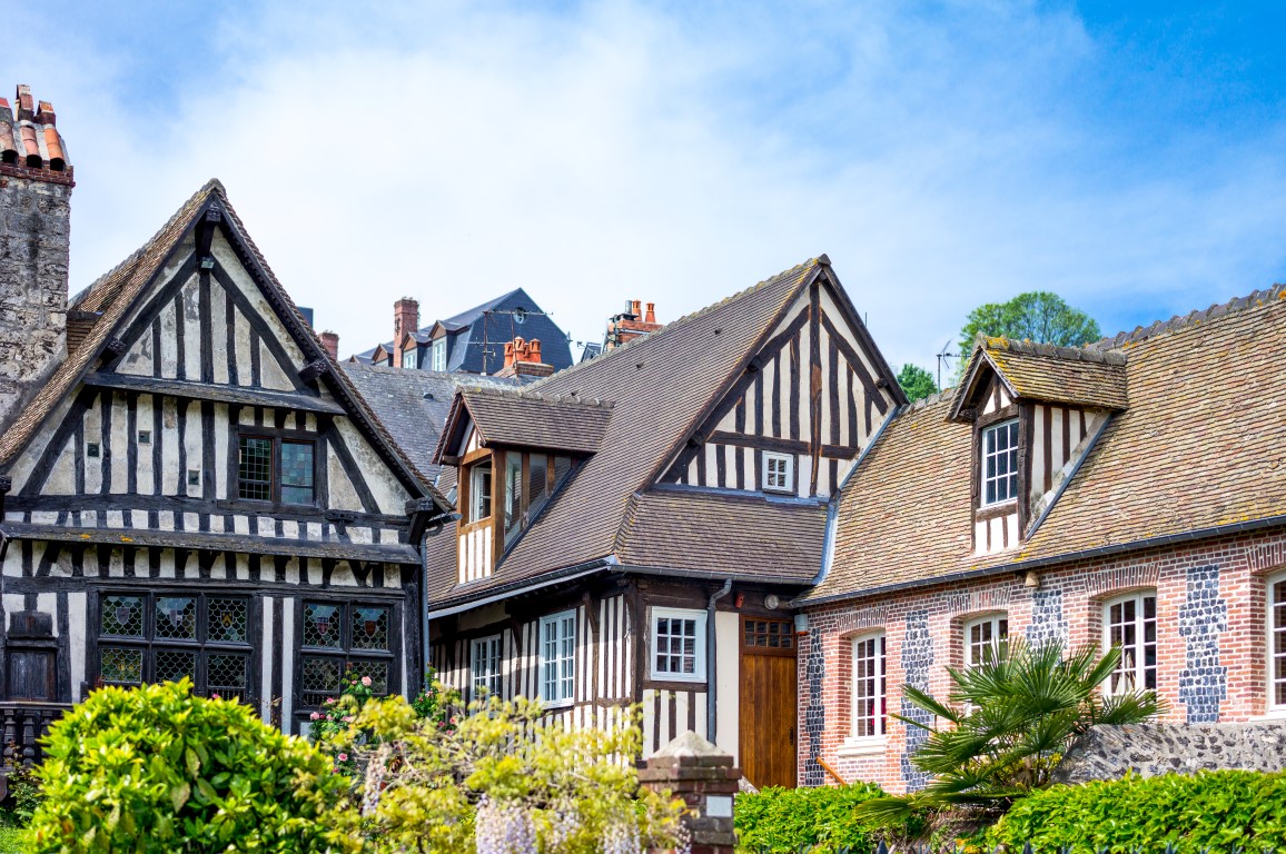 Honfleur, die Häuser des alten Stadtzentrums