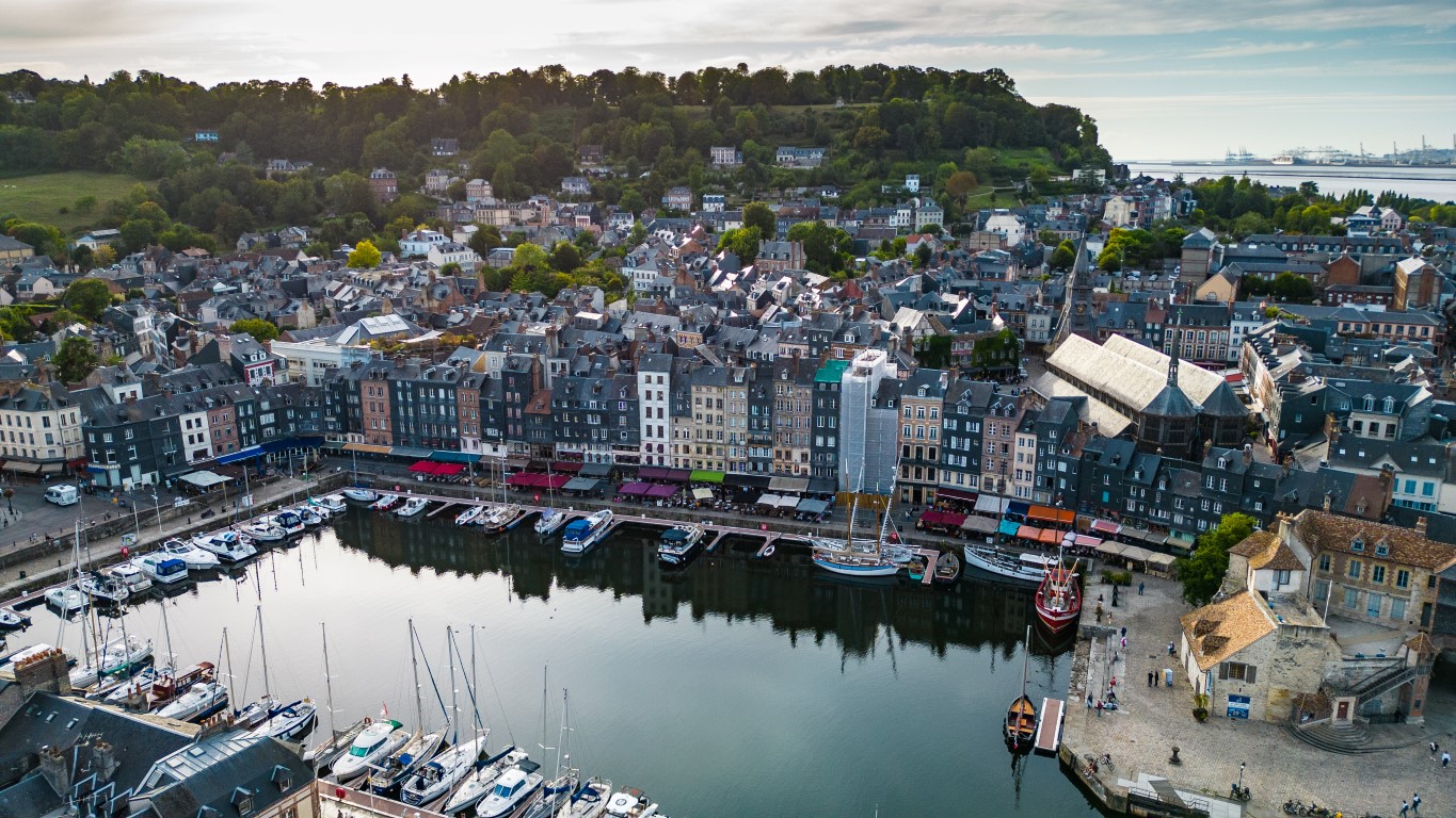 Luftaufnahme von Honfleur