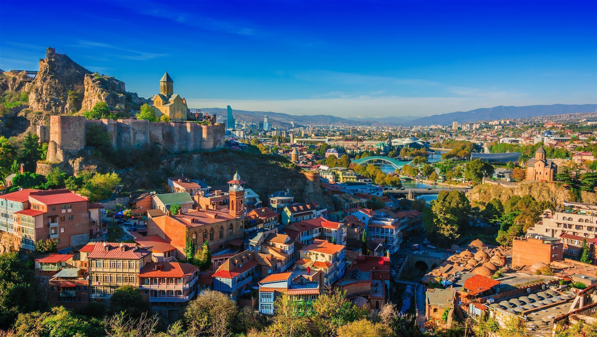 Blick zur Narikala Festung