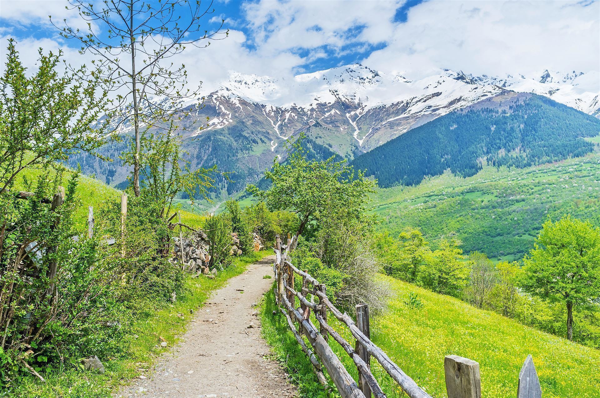 Wandern in den Bergen um Mestia