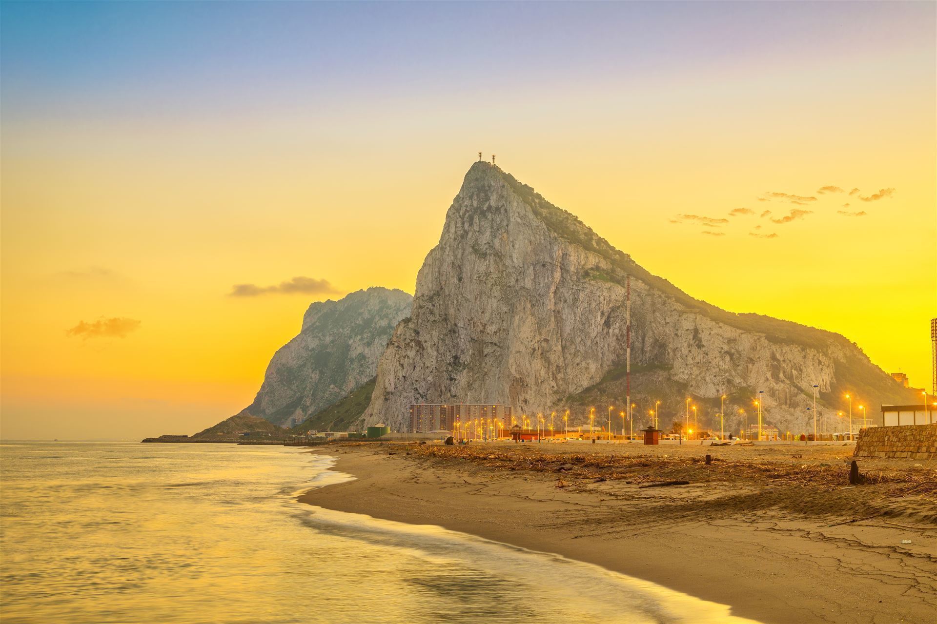Sonnenuntergang in Gibraltar