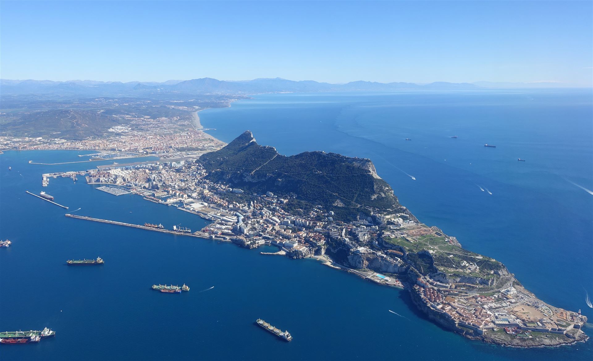 Luftaufnahme von Gibraltar