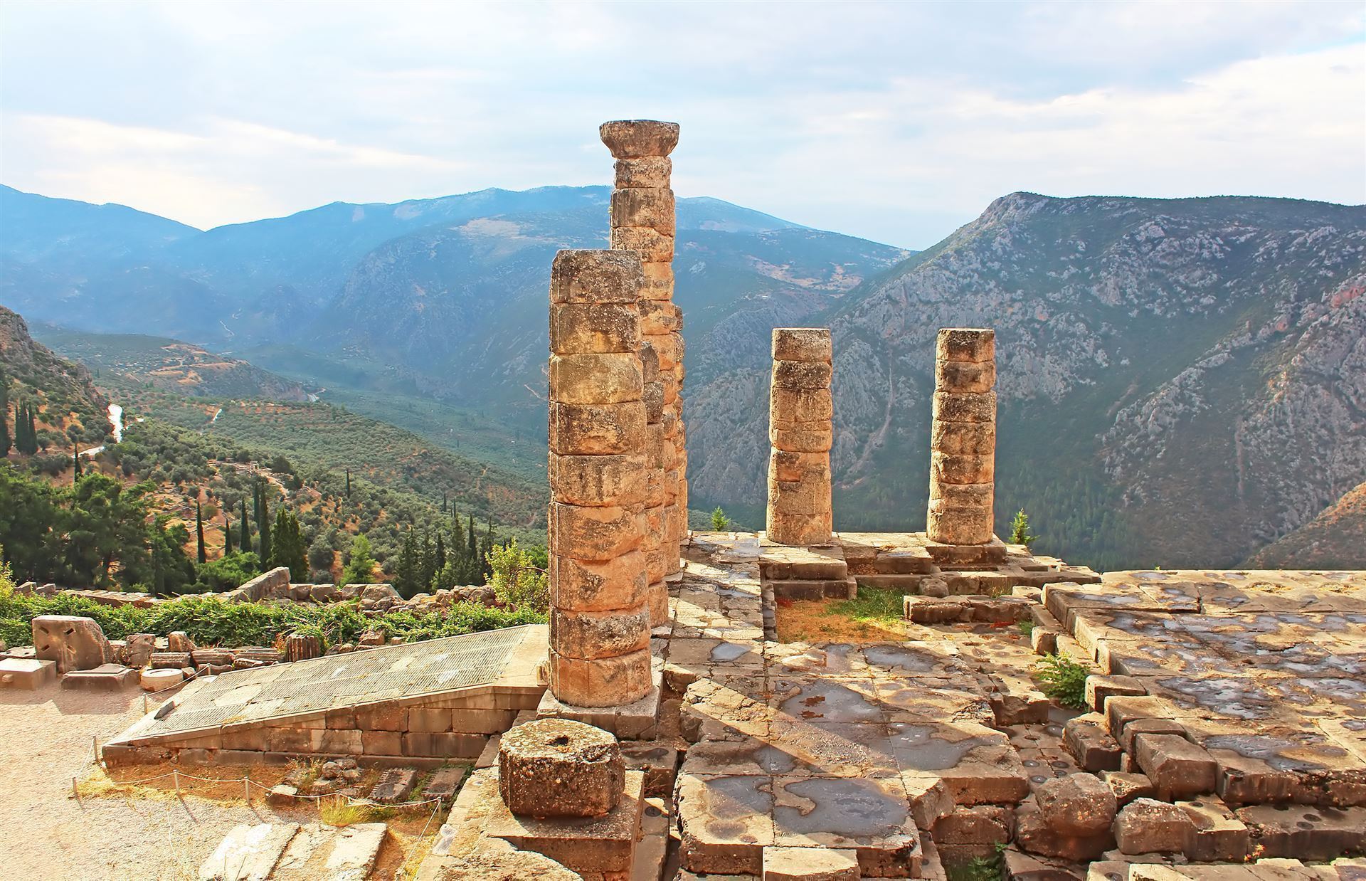 Griechenland Delphi Appollon Tempel