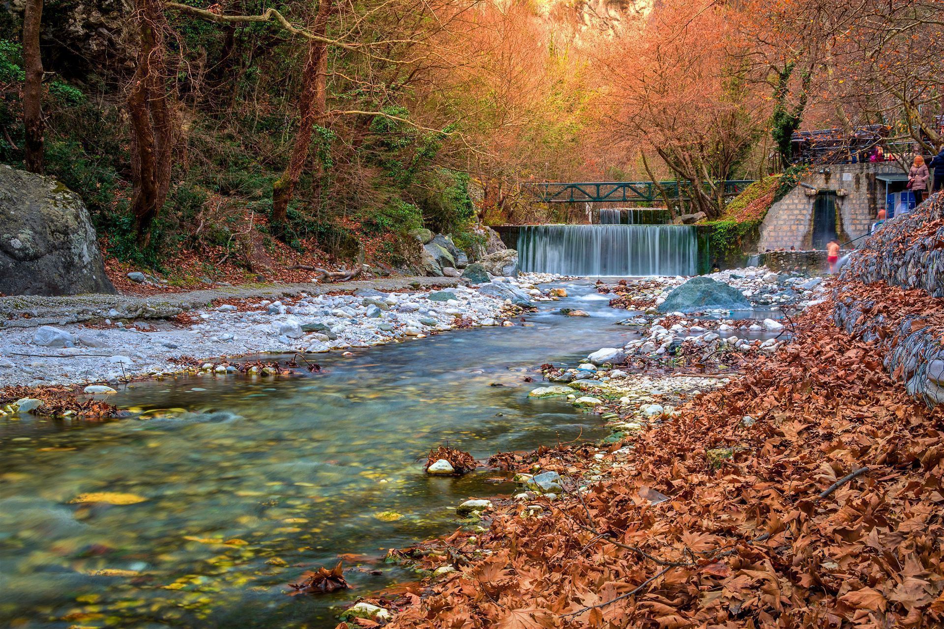 Griechenland Edessa Wasserfälle nahe Pella