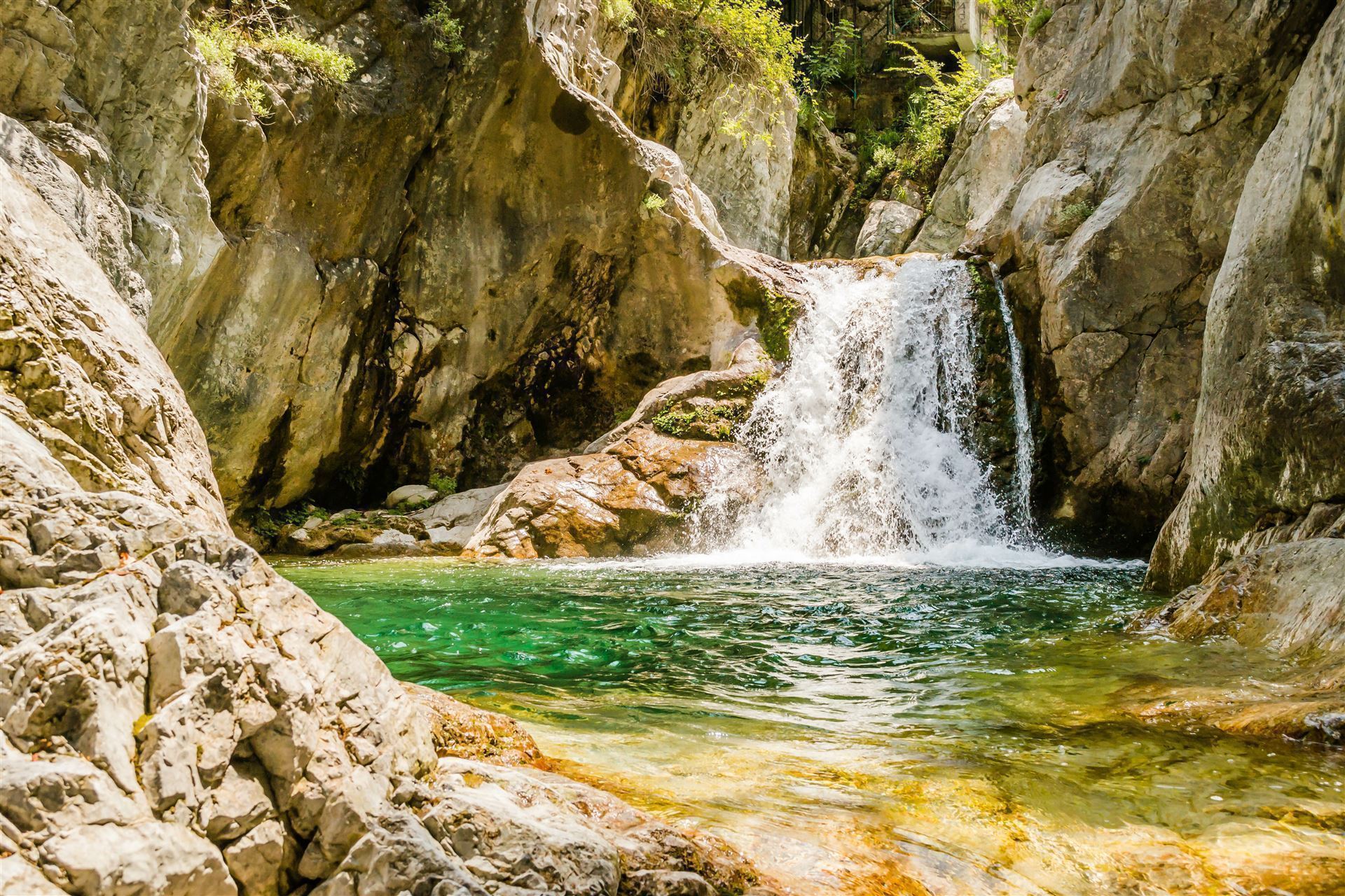 Griechenland Enipea Wasserfall nahe Litochoro