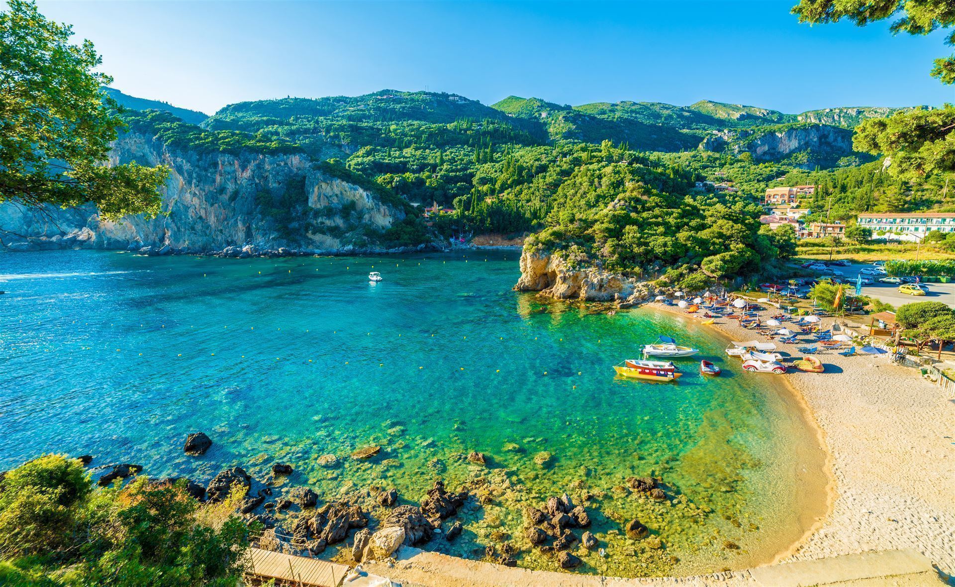 Insel Korfu Bucht von Paleokastritsa