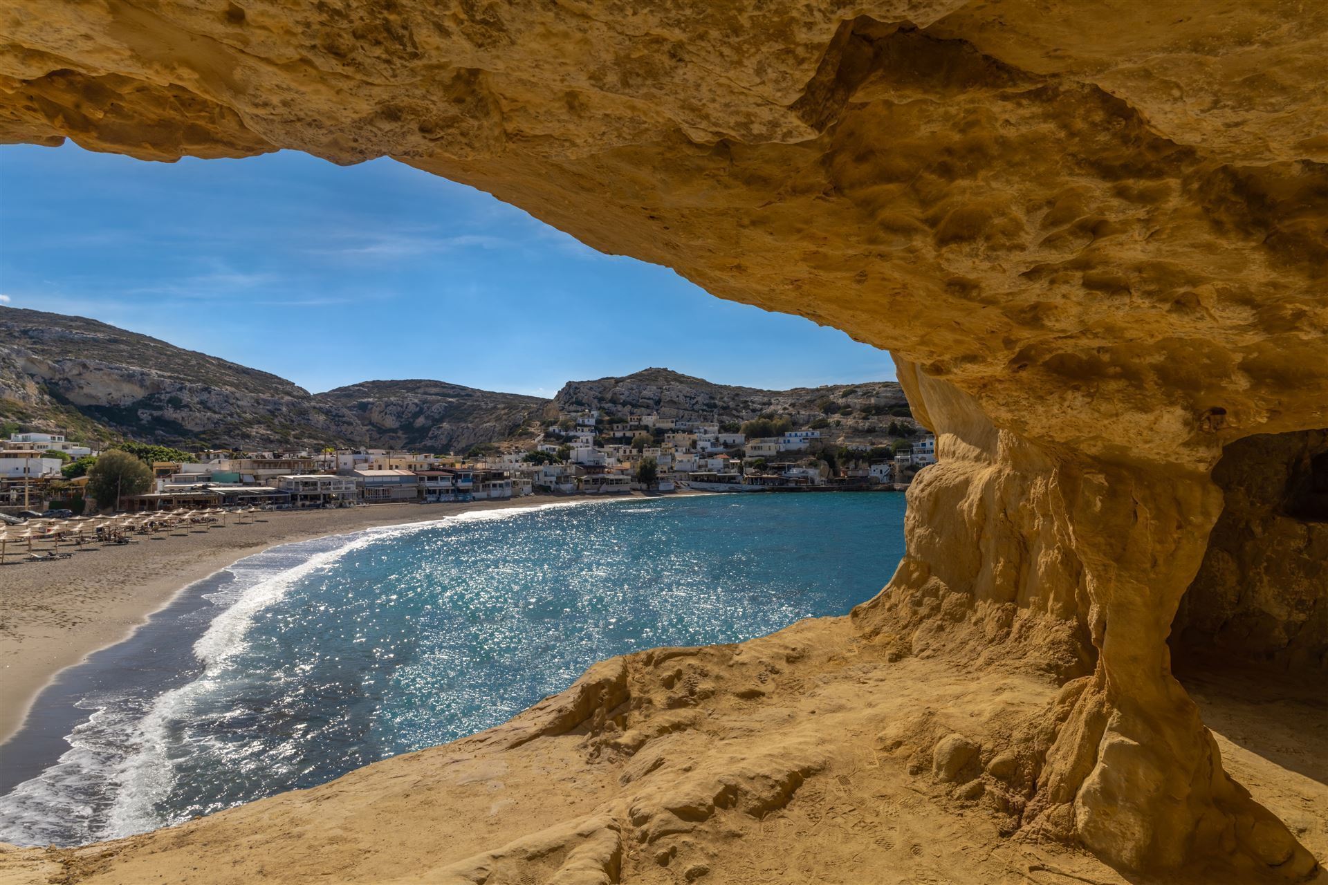 Kreta Höhlen von Matala