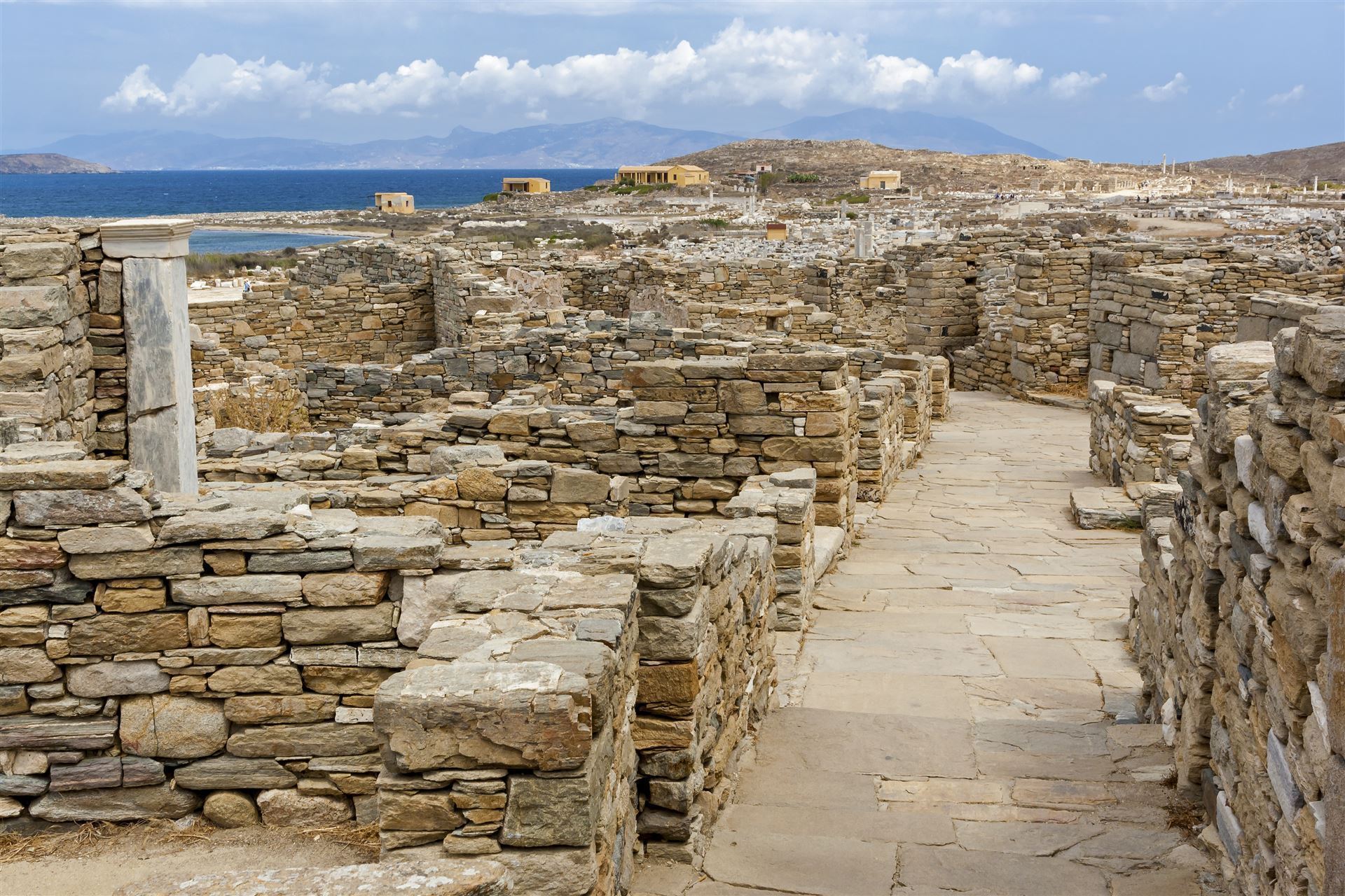 Kykladen Insel Delos Ruinen