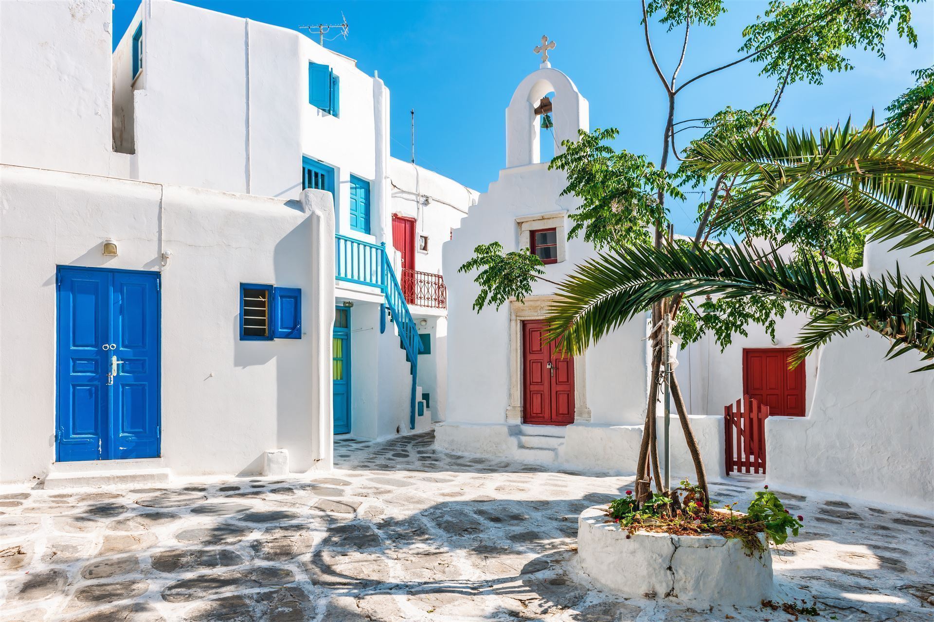 Kykladen Insel Mykonos Gassen