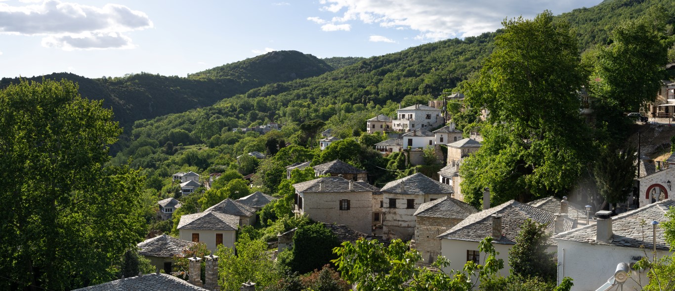 Dorf Pinakates, Pilion, Griechenland