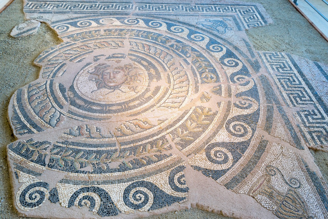 Antikes Mosaikfragment, Dion, Pieria
