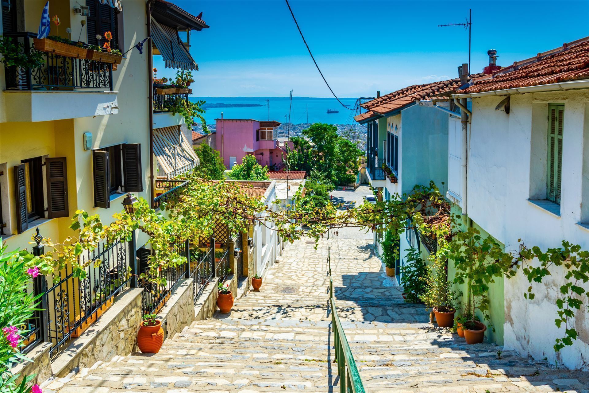 Griechenland Thessaloniki Altstadt