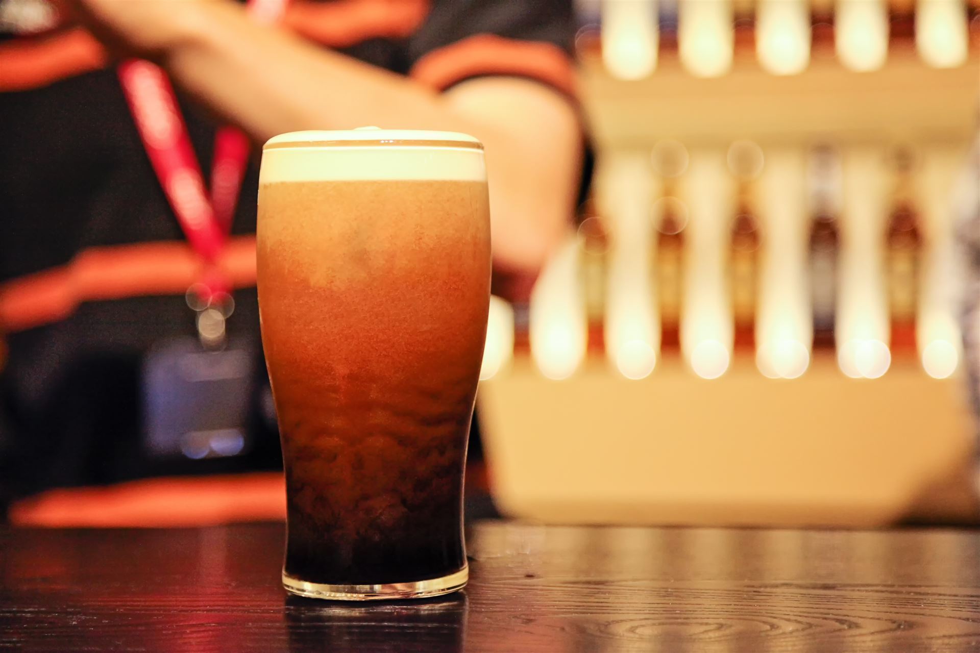 Verkostung eines Guinness