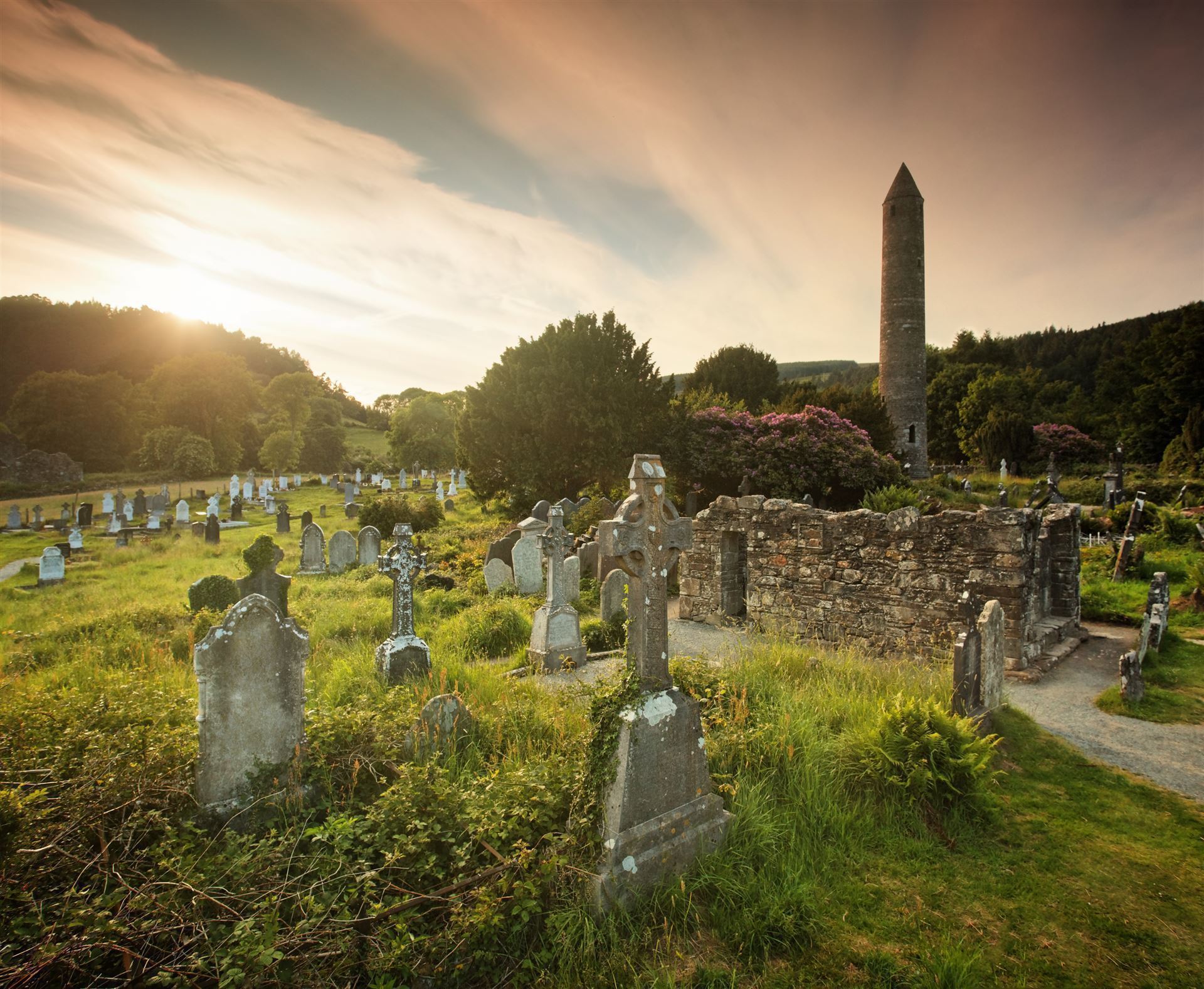 Klosterruinen in Glendalough