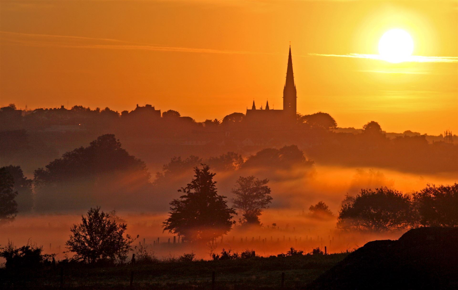 Sonnenaufgang über Letterkenny