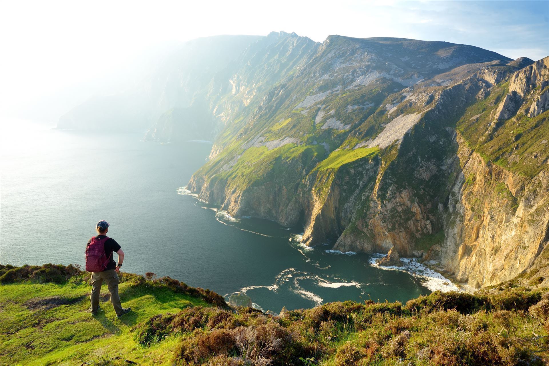 Wanderer an den Slieve League