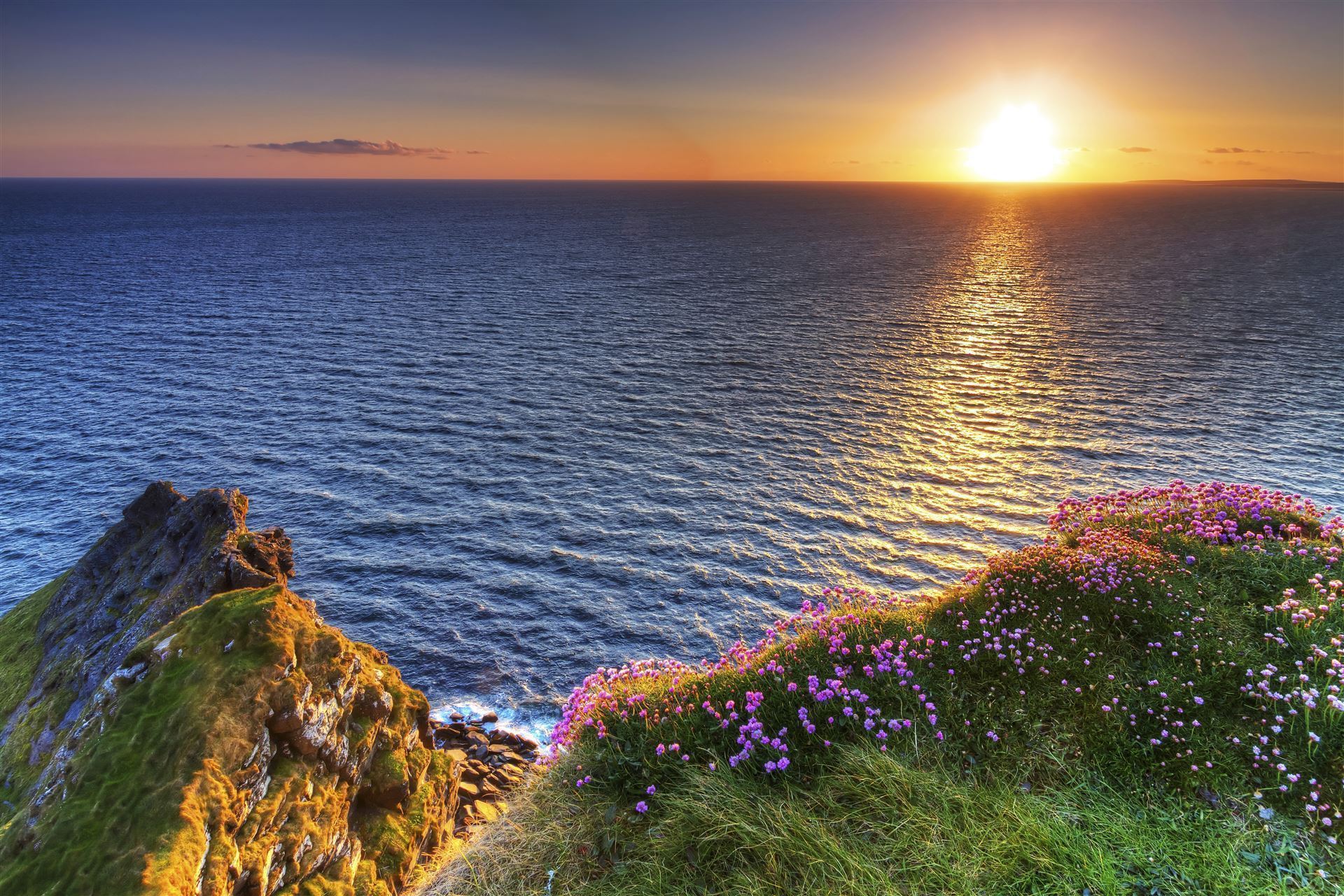 Sonnenuntergang an den Cliffs of Moher