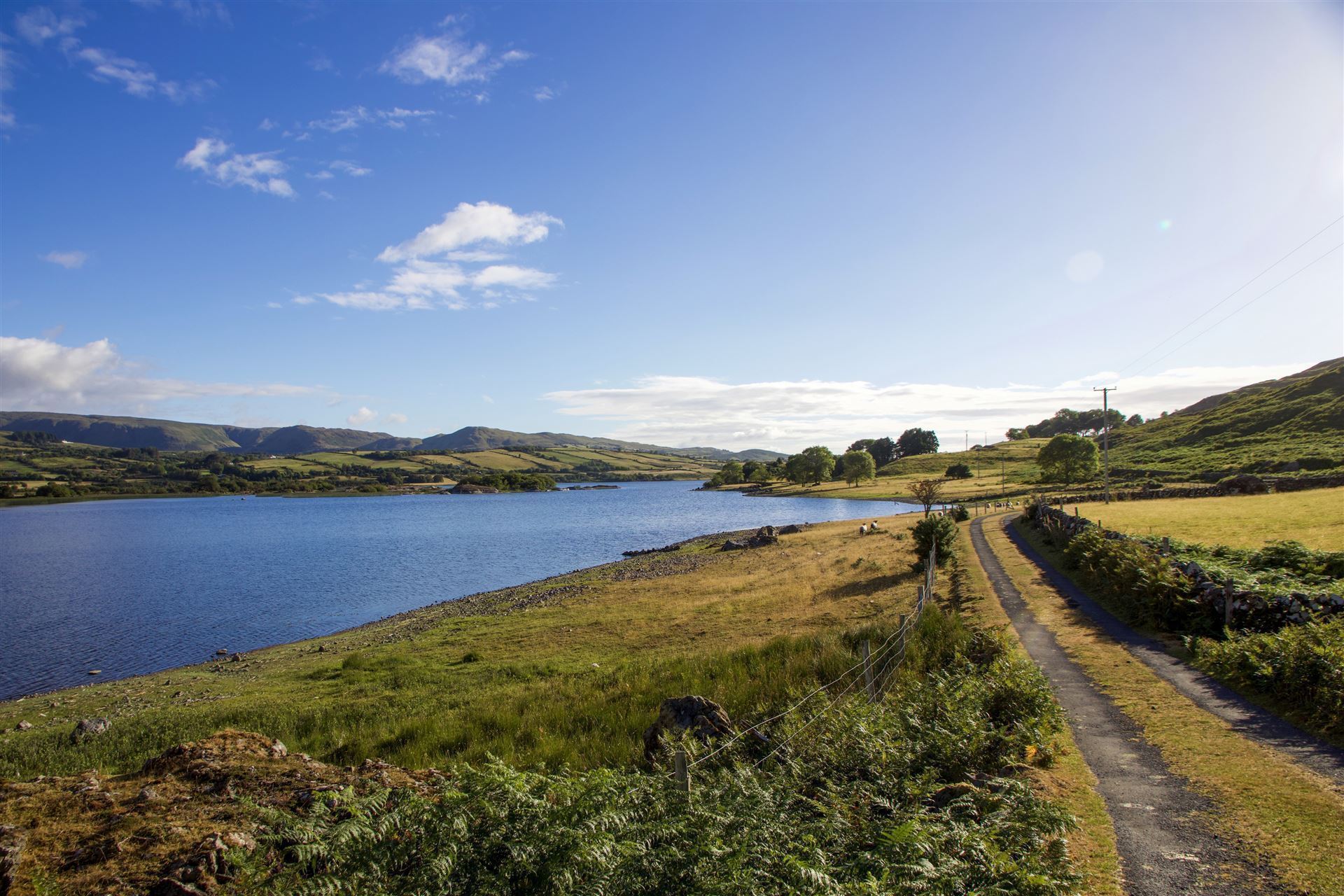 Blick auf den See Lough Mask