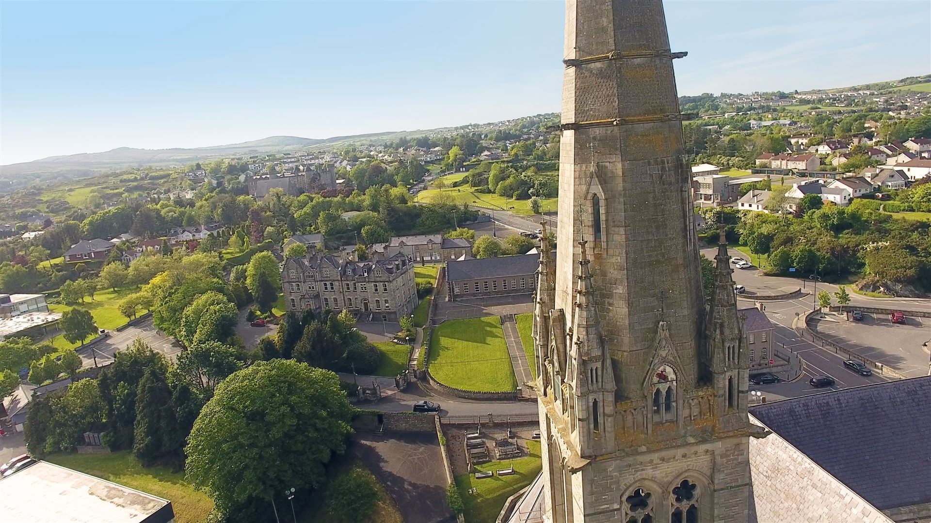 Luftaufnahme Kathedrale von St. Eunan und St. Columba, Letterkenny