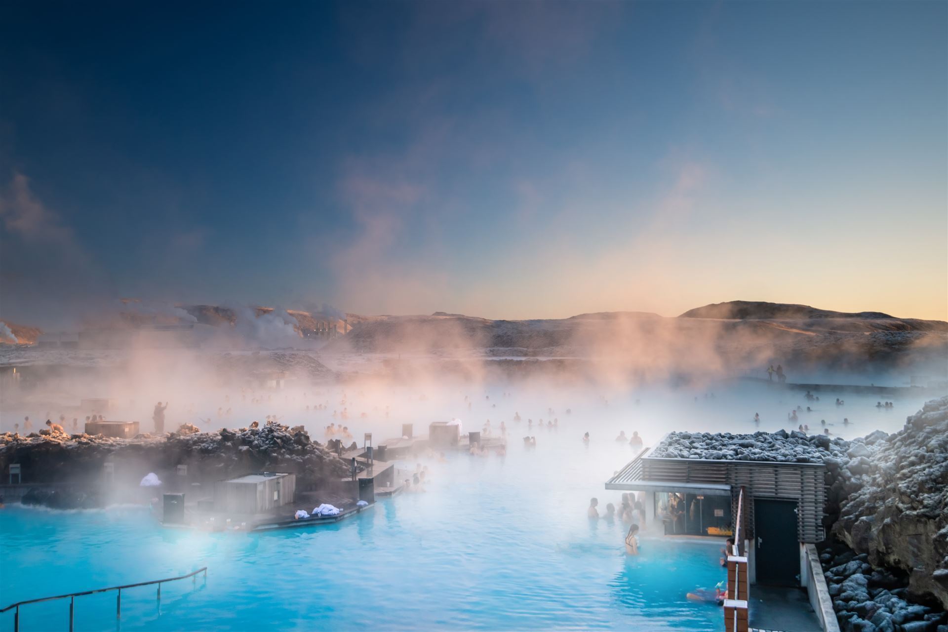 Baden in der Blauen Lagune