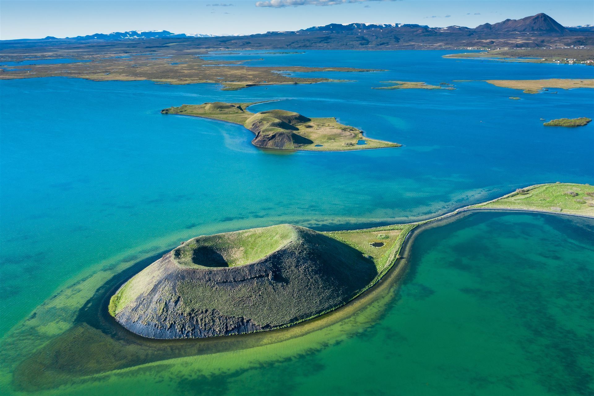 Myvatn See mit Vulkan