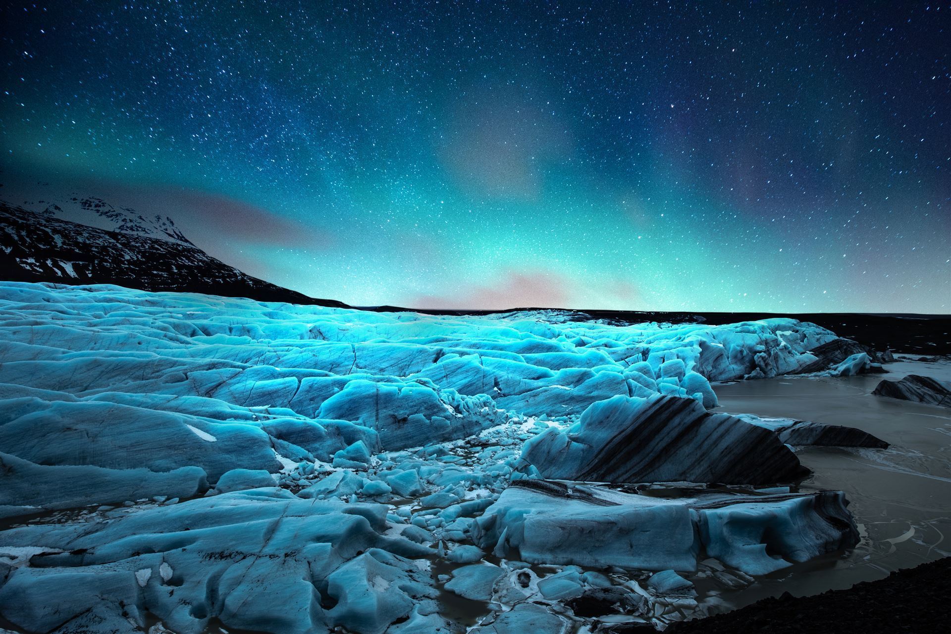 Island_Vatajökull_Nordlicht