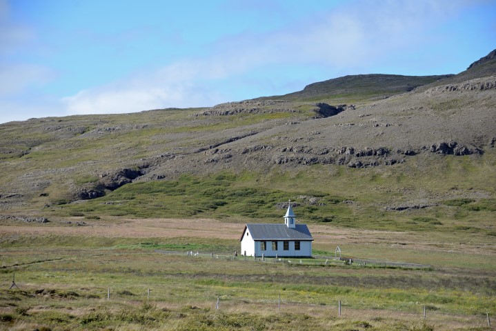 Kapelle am Breidafjördur auf Island