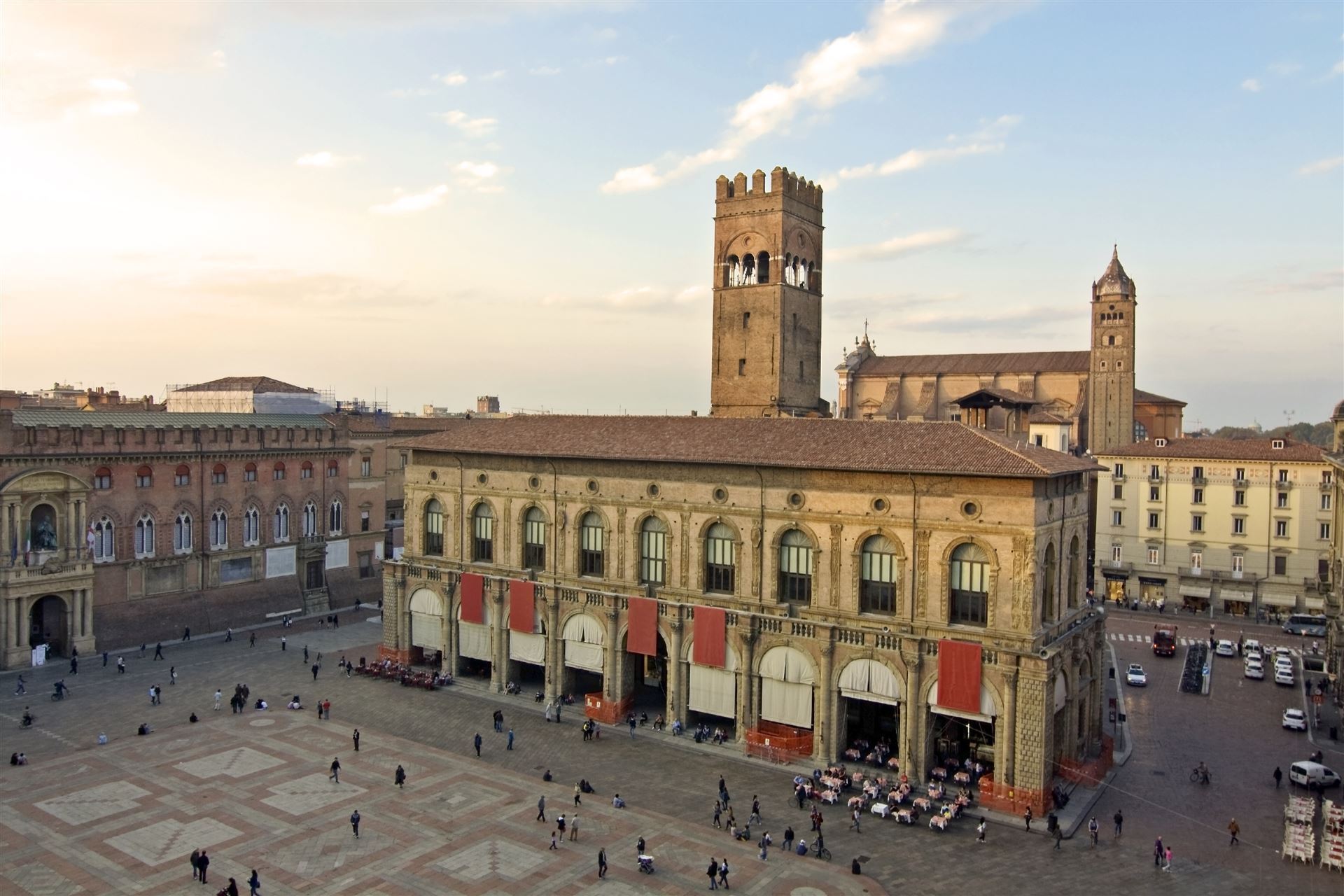 Italien Emilia Romana Bologna Piazza Maggiore