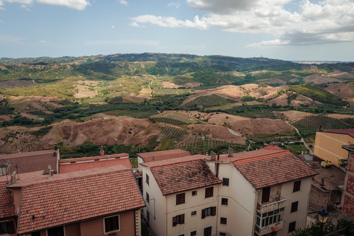 Die Altstadt von Santa Severina in Kalabrien, Italien