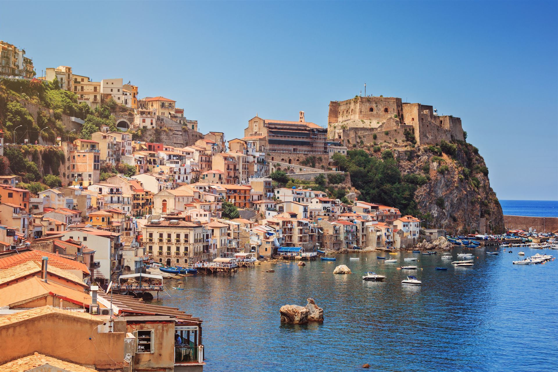 Italien Kalabrien Scilla Stadtteil Chianalea