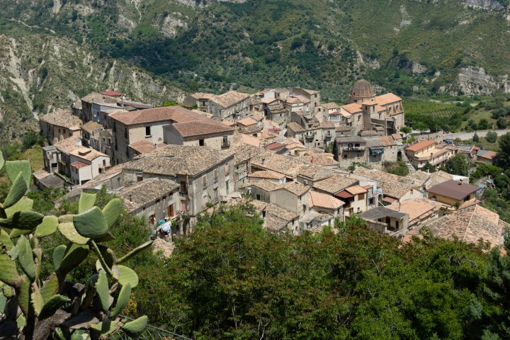 Italien - Kalabrien - Stilo Häuser