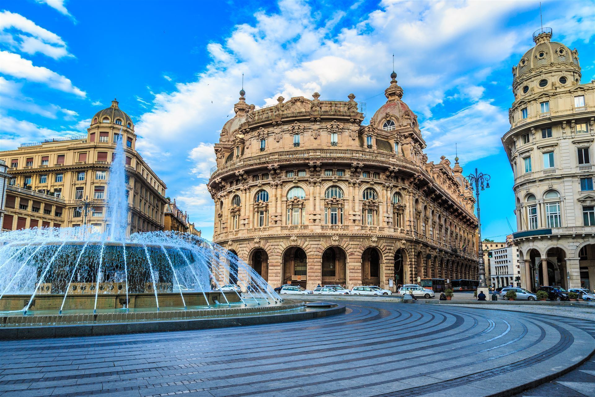  Italien Ligurien Genua Piazza de Ferrari