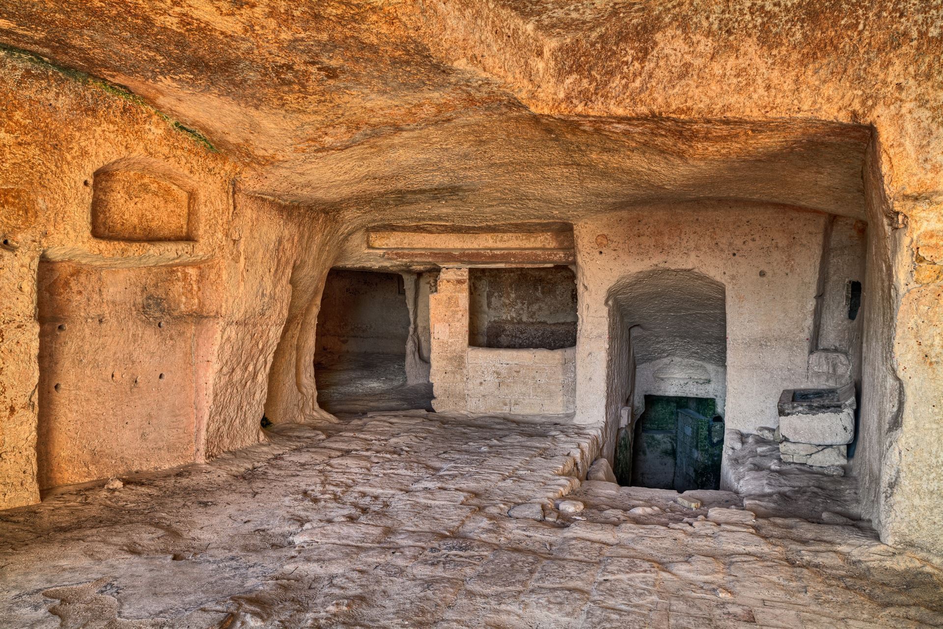 Italien Matera Sassi Höhlen