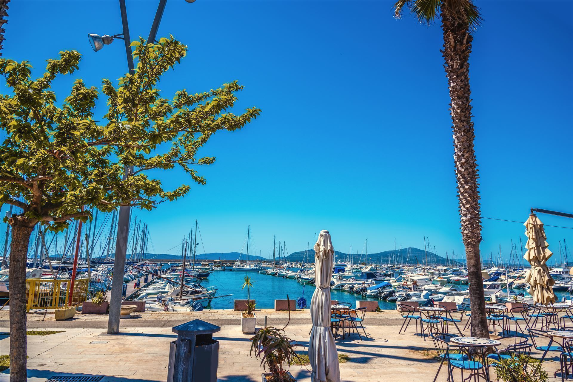 Italien Sardinien Alghero Hafen